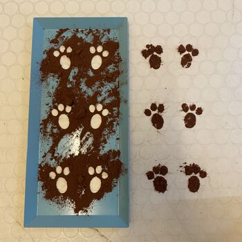 Easter Bunny Footprint Stencil, 3 of 3