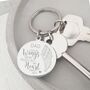 Engraved Circle Keyring Your Wings Were Ready, thumbnail 2 of 4