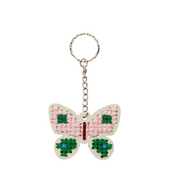 Stitch Your Own Wooden Butterfly Keyring, 4 of 5