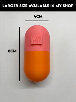 Pop Art Giant Pill Shaped Medicine / Vitamin Container, 6 of 9