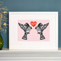 Personalised Lovebirds Gift Print, thumbnail 5 of 7