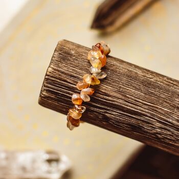 Carnelian Gemstone Chip Bracelet | Crystal Jewellery, 2 of 3