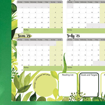 Giant 2024 To 2025 Academic Botanical Wall Planner, 3 of 4