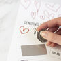 Personalised Scratch Card To Send Love, thumbnail 3 of 7