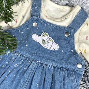 The Snowman And The Snowdog | Flying Home Sew On Patch, 2 of 2