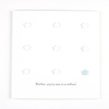 Brother, You're One In A Million Birthday Card, 3 of 8