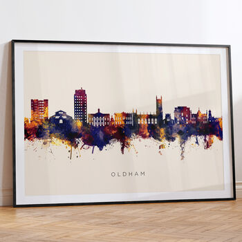 Oldham Skyline Cityscape Art Print, 6 of 12