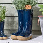 Personalised Large Welly Boots Plant Pots, thumbnail 2 of 8
