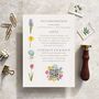 Spring Flowers Flat Evening Wedding Invitations, thumbnail 2 of 9