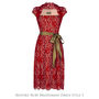 Bespoke Bridesmaid Dresses In Ruby Lace, thumbnail 7 of 9