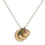 18ct Gold Vermeil Pearled Medals Necklace, thumbnail 2 of 8