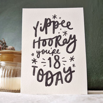 Personalised 'Yippee Hooray' Birthday Card, 3 of 5