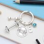 Weightlifting Gym Personalised Keyring Bodybuilding Present, thumbnail 1 of 10