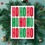 Ho Ho Ho White Christmas Card, thumbnail 4 of 6