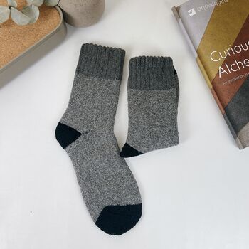 Extra Thick Men's Wool Socks: Warm Winter Boots Socks, 4 of 9