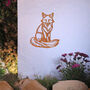 Sitting Fox Metal Wall Art For Garden, Animal Lover Gift, thumbnail 8 of 10