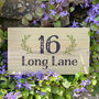 Personalised Wreath Wooden House Sign, thumbnail 1 of 2