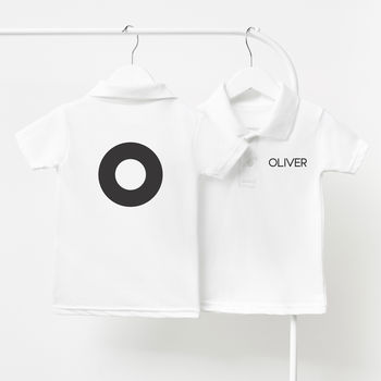Monogram Personalised Children's Polo Shirt, 2 of 3