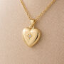 Personalised Gold Plated Sterling Silver North Star Heart Photo Locket Necklace, thumbnail 1 of 8