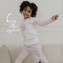 Boys Personalised Blue Stripe Dinosaur Pyjamas, thumbnail 5 of 9