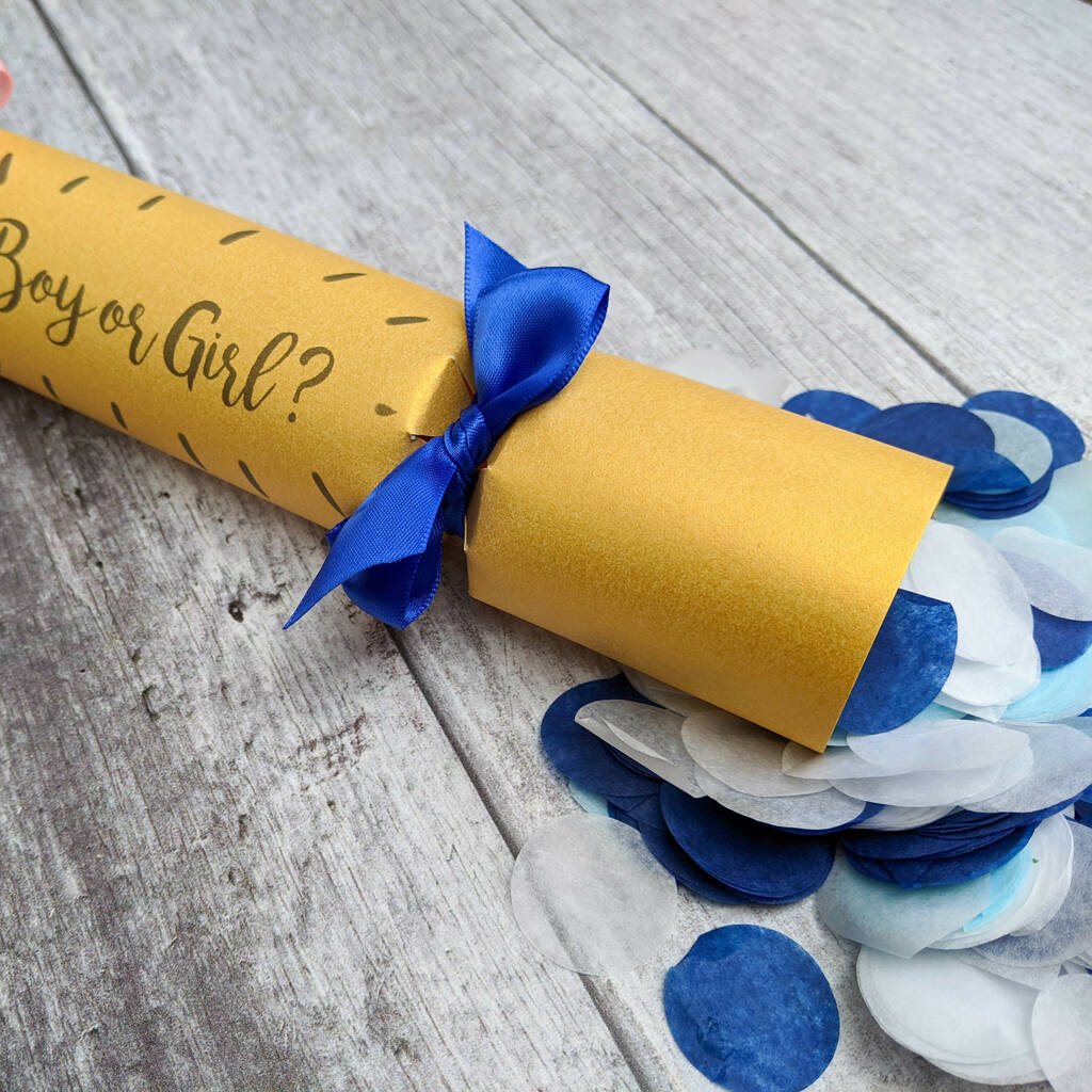 Gender Reveal Christmas Cracker By The Handmade Cracker Company