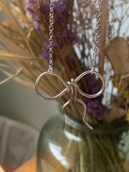 Silver Bow Necklace, 3 of 4