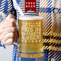 Pigs In Blankets And Beer Glass Beer Tankard, thumbnail 1 of 4