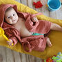 Terracotta Organic Muslin Children's Beach Robe, thumbnail 10 of 12