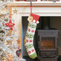 Personalised Fair Isle Knitted Christmas Stocking, thumbnail 4 of 12
