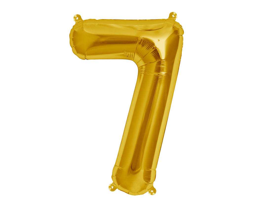 Metallic Gold 16 Inch Balloon Numbers By Bubblegum Balloons ...