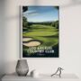 Los Angeles Country Club Golf Course Poster – Golf Wall Art Print | Gift For Golfers, Dad, Husband, Golf Gift For Him, thumbnail 1 of 2