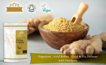 Organic Ginger Powder 250g For Cooking Digestion, 5 of 12