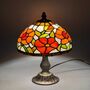 Floral Tiffany Table Lamp, Home Decor, Handmade Antique, thumbnail 7 of 12