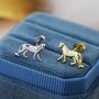 Sterling Silver Tiny Leopard Stud Earrings, thumbnail 7 of 12