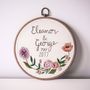 Personalised Hand Embroidered Celebration Hoop, thumbnail 1 of 7