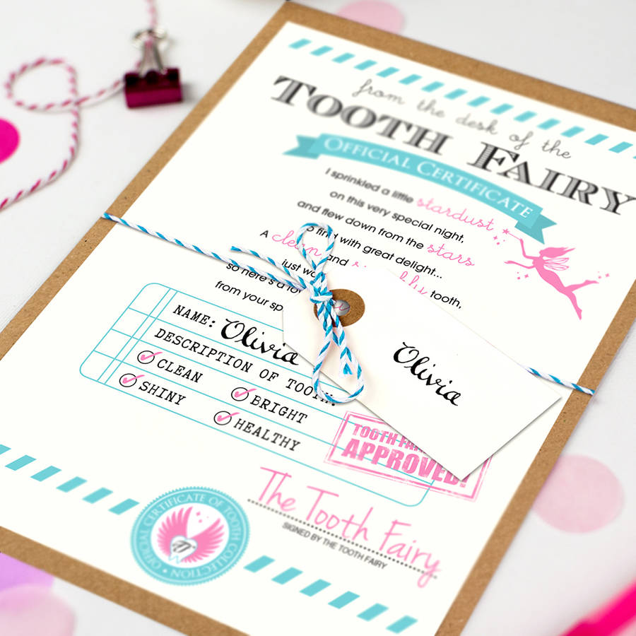 Tooth Fairy Gift Certificate - FREE DOWNLOAD