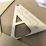 Personalised Initial Letter Good Luck Card, thumbnail 9 of 12