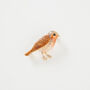 Fable Enamel Robin Brooch, thumbnail 1 of 5