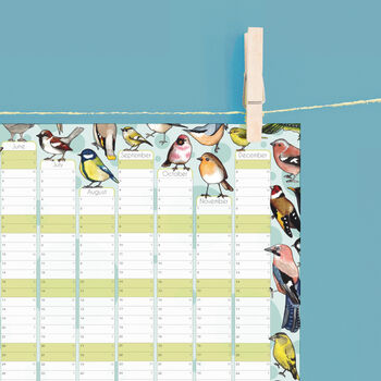 2024 Garden Birds Wall Calendar And Year Planner, 5 of 5