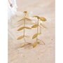 Monaco D’or Gold Chrome Flower V Gala Drop Gift Earrings, thumbnail 3 of 4