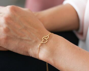 Gift For Mum, Interlocking Heart Bracelet, 7 of 8