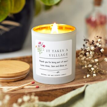 Personalised Thank You Teacher Gift, It Takes A Village, 2 of 9