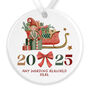 Personalised Ceramic Christmas Tree Bauble In Various Designs, thumbnail 8 of 9