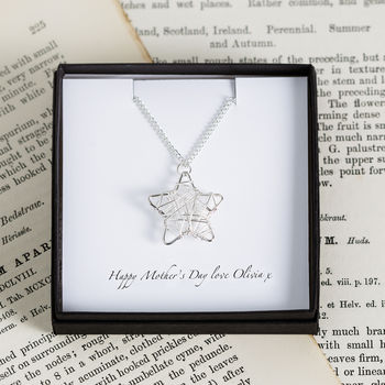 Personalised Wire Star Necklace, 3 of 3