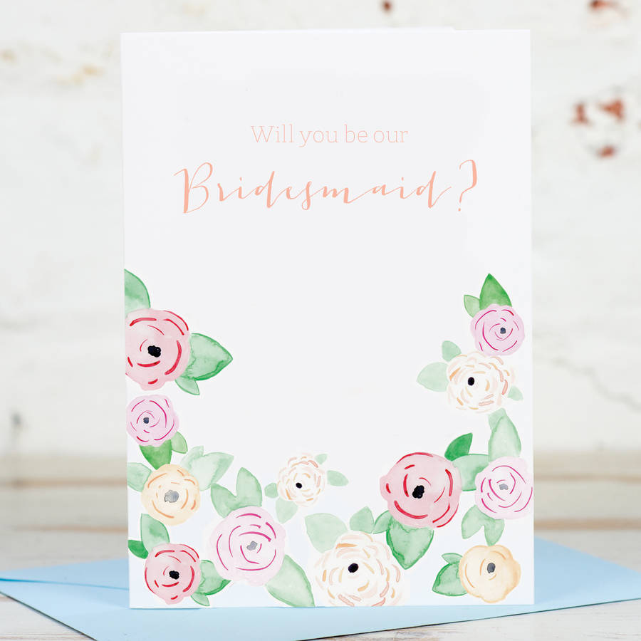 For Our Bridesmaid / Will You Be Our Bridesmaid? Card, 1 of 2