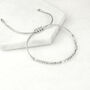 'Never Give Up' Morse Code Sterling Silver 925 Bracelet, thumbnail 4 of 6