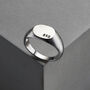 Men's Personalised Signet Ring, thumbnail 4 of 9