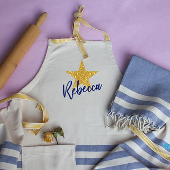 Personalised Cotton Apron, Tea Towels, Gift For Her, 2 of 12