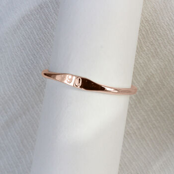 Birth Year Ring In Sterling Silver Or 9ct Gold, 6 of 6