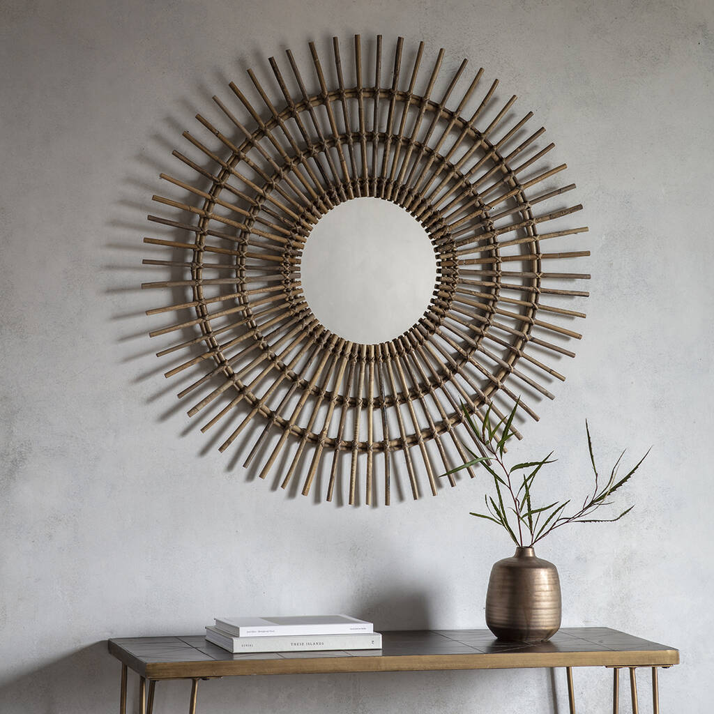 Rattan Sunburst Mirror By The Forest & Co